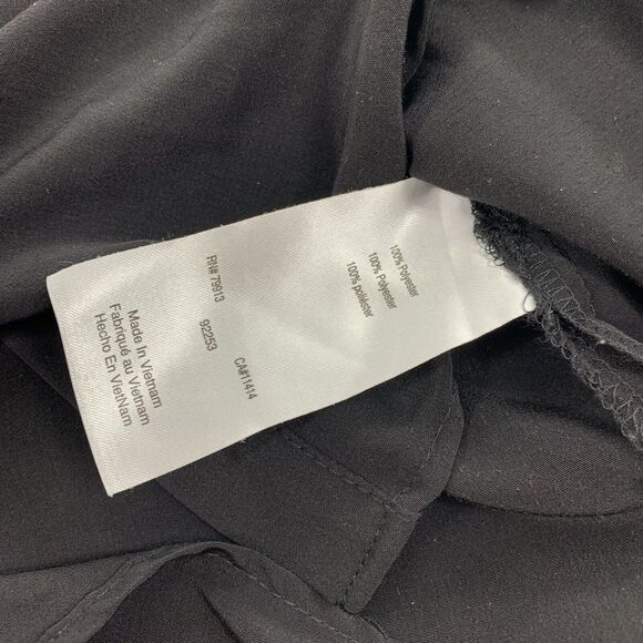 Motherhood Maternity Button Down Front Tunic Dress Size Small Womens Solid Black - Picture 4 of 6